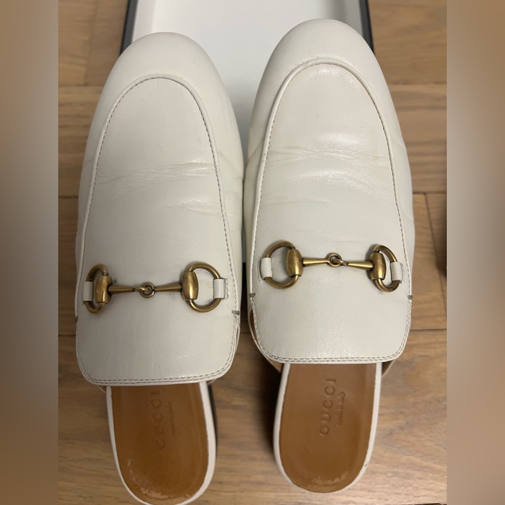 Gucci Princeton Mule Loafer, White/Cream 35.5 - Picture 9 of 9